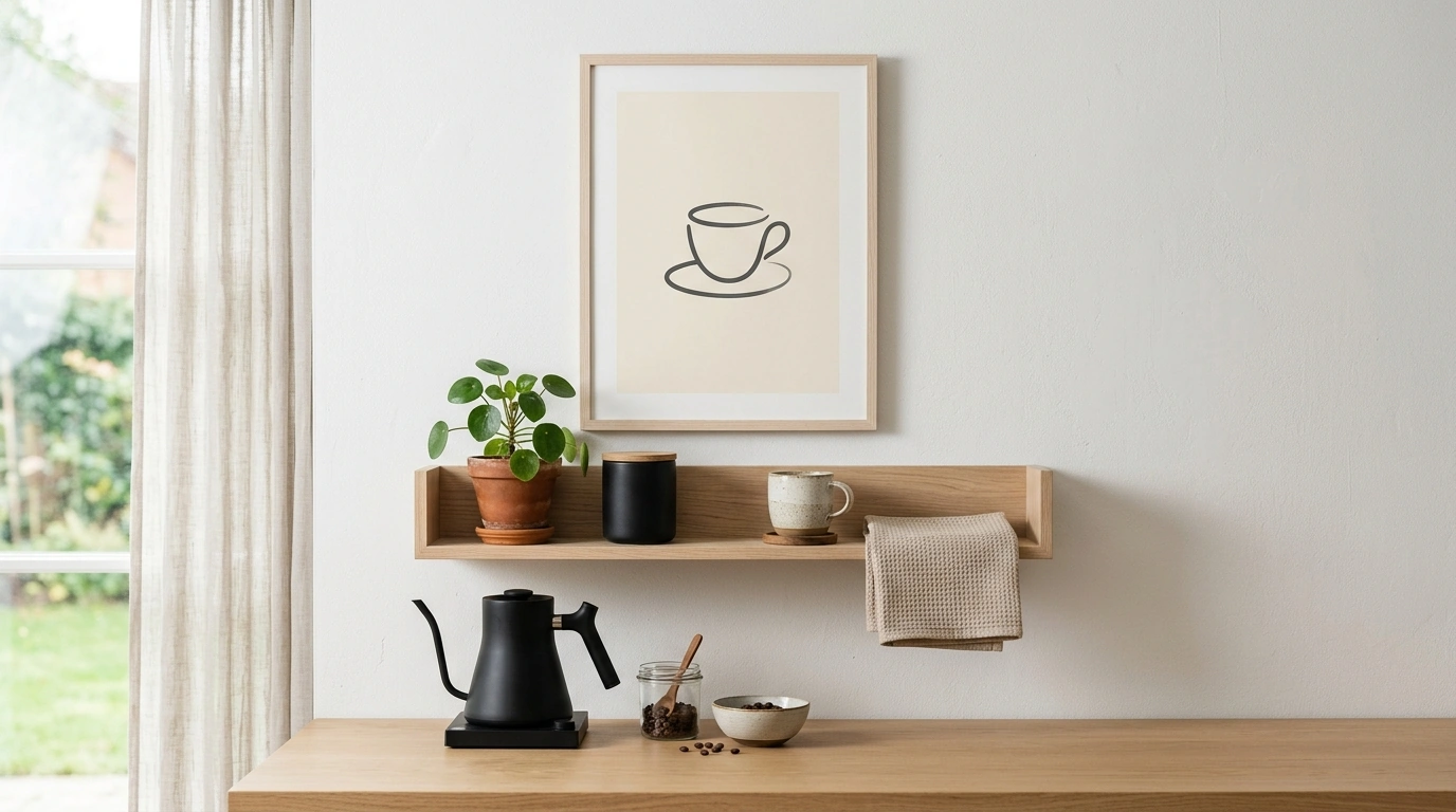 Nordic “But First Coffee” Minimalist Wall Art Guide